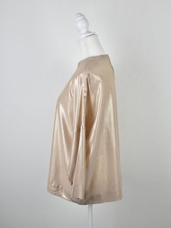 Nice Connection Bluse, gold, 100% Seide, Gr.40 - Bluse - 2ND STORY