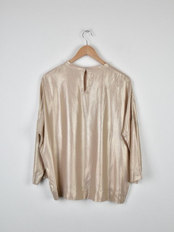 Nice Connection Bluse, gold, 100% Seide, Gr.40 - Bluse - 2ND STORY
