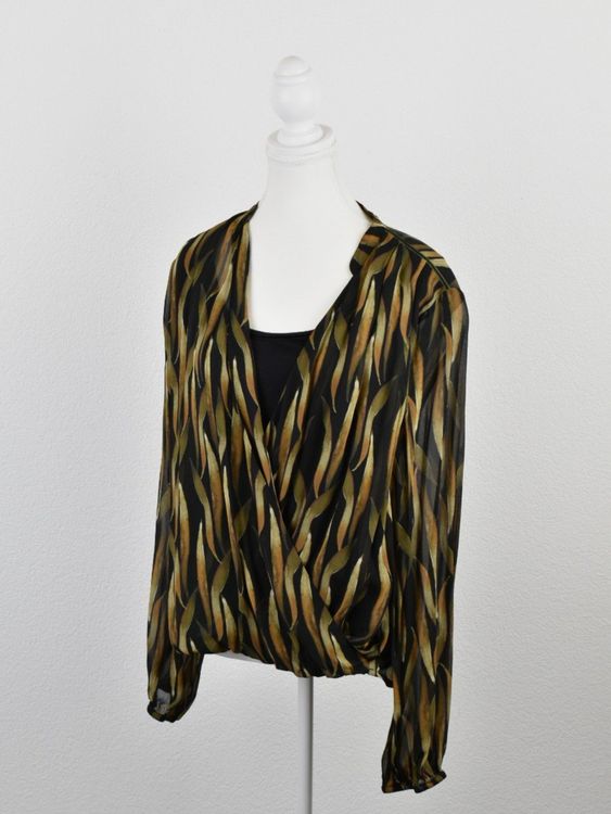 Nile Bluse, Wickeloptik, Gr.L, Viskose - Bluse - 2ND STORY
