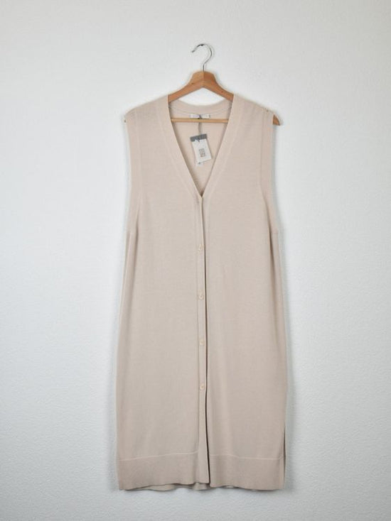 NILE Long Gilet, Feinstrick, neu, Gr.S, Baumwolle & Modal - Gilet - 2ND STORY