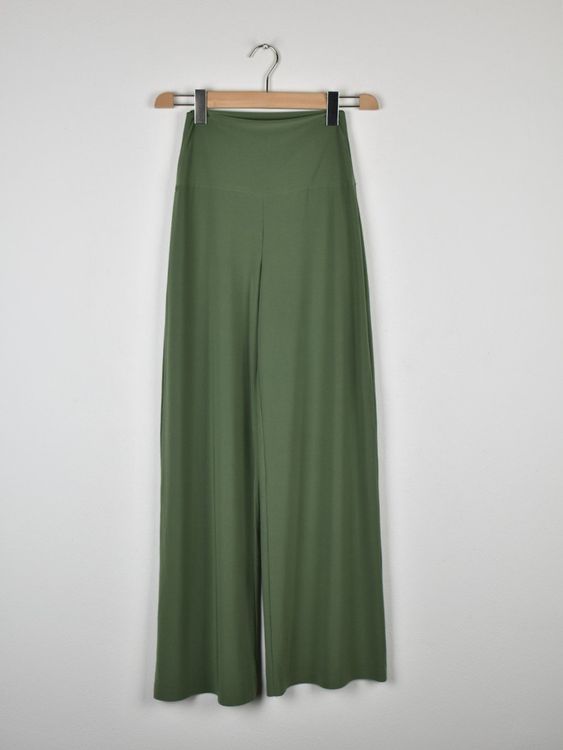 Norma Kamali Stoffhose, weites Bein, Gr.XS - S - Hose - 2ND STORY