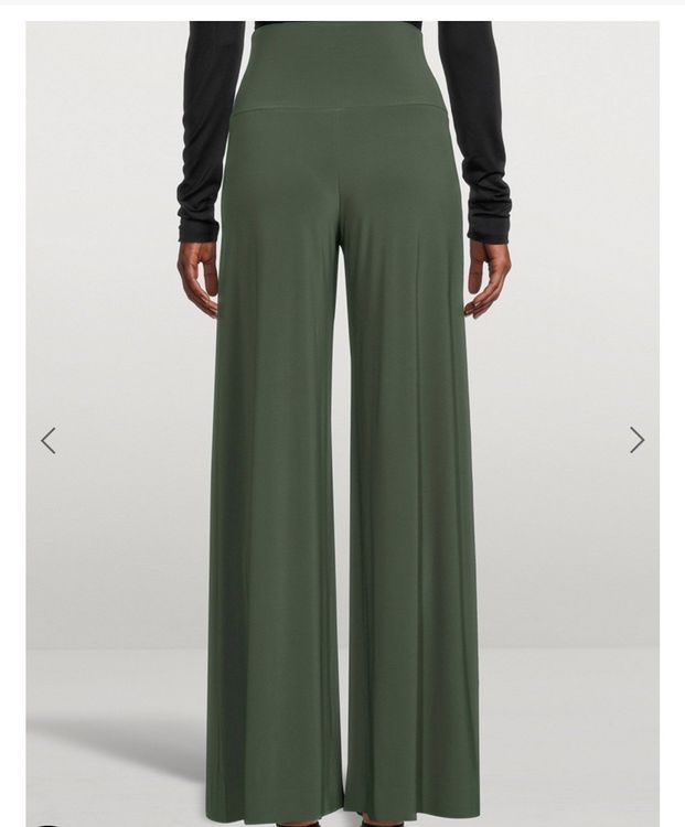 Norma Kamali Stoffhose, weites Bein, Gr.XS - S - Hose - 2ND STORY