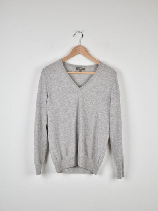N.Peal London Kaschmir Pullover Gr.M, grau, neuwertig