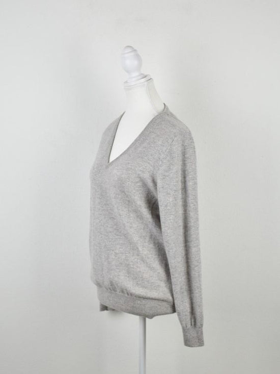 N.Peal London Kaschmir Pullover Gr.M, grau, neuwertig