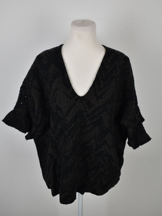 NUDE Strickpullover Gr.42 100% Wolle
