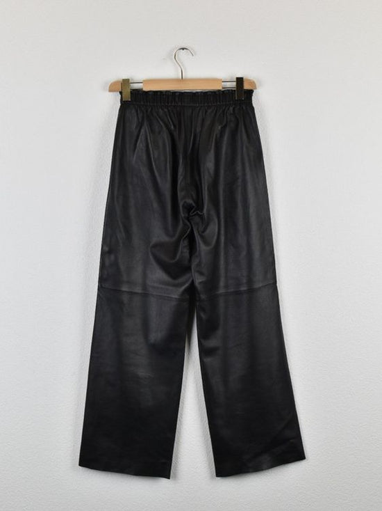 Oakwood Lederhose, Gr.L, schwarz, Schafleder, weites Bein - lederhose - 2ND STORY