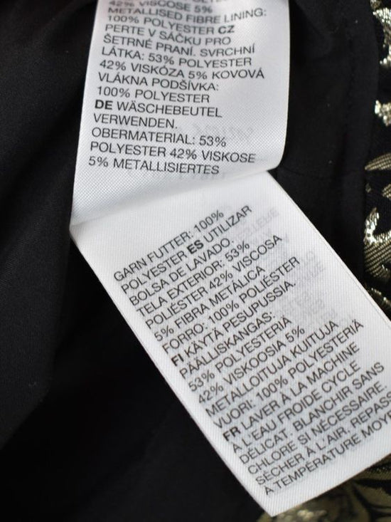 & Other Stories Top, elegant, schwarz/gold Gr.34, neuwertig - Top - 2ND STORY