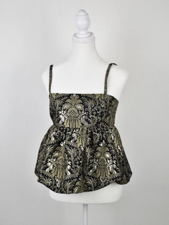 & Other Stories Top, elegant, schwarz/gold Gr.34, neuwertig - Top - 2ND STORY