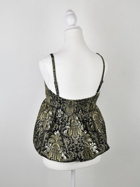 & Other Stories Top, elegant, schwarz/gold Gr.34, neuwertig - Top - 2ND STORY