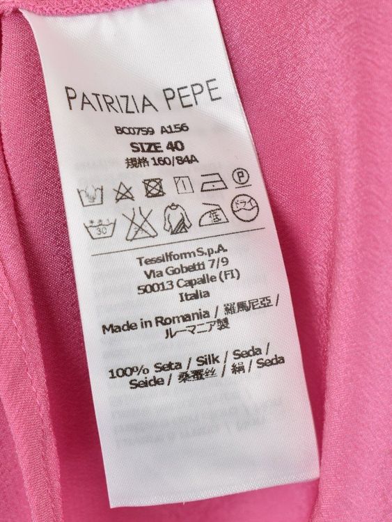 Patrizia Pepe Seidenshirt, Gr.34 (40), 100% Seide - T-Shirt - 2ND STORY