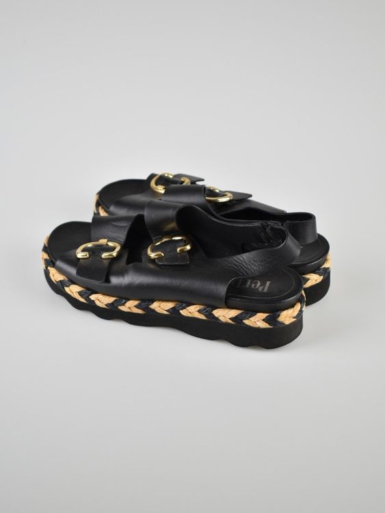 Pertini Plateau Sandalen Gr.39, Leder | 2ND STORY 