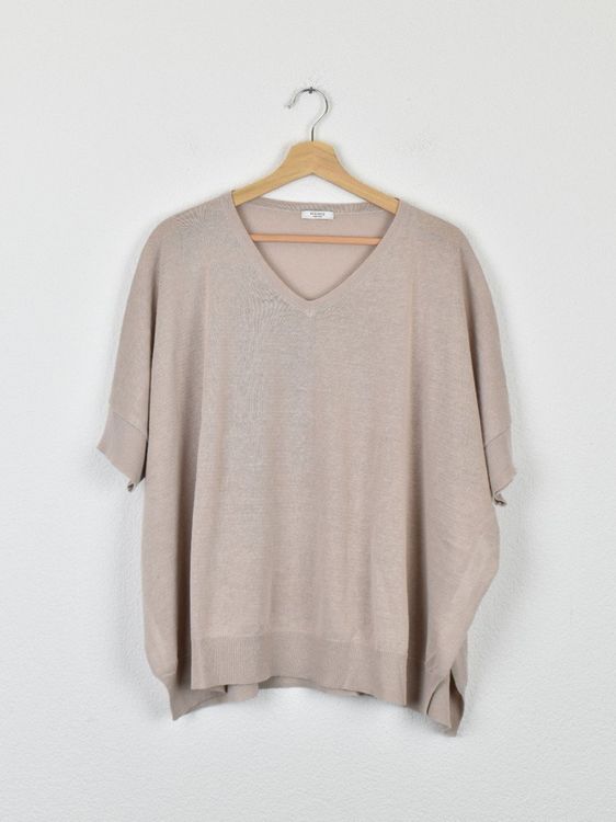 Peserico Poncho Pullover, Leinen & Baumwolle, Gr.44 (IT) - Pullover - 2ND STORY