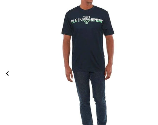 Plein Sport T-Shirt, blau, neuwertig, Gr.XL/XXL - T-Shirt - 2ND STORY