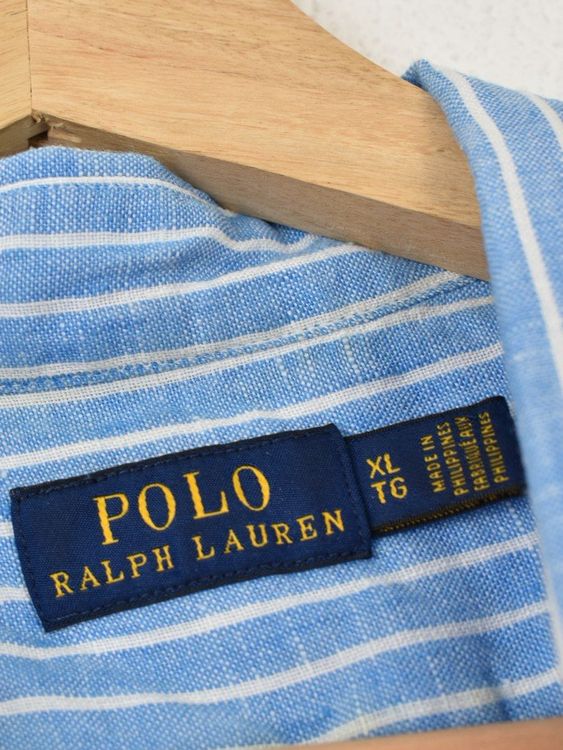 Polo Ralph Lauren Leinenbluse, Gr.XL - Bluse - 2ND STORY