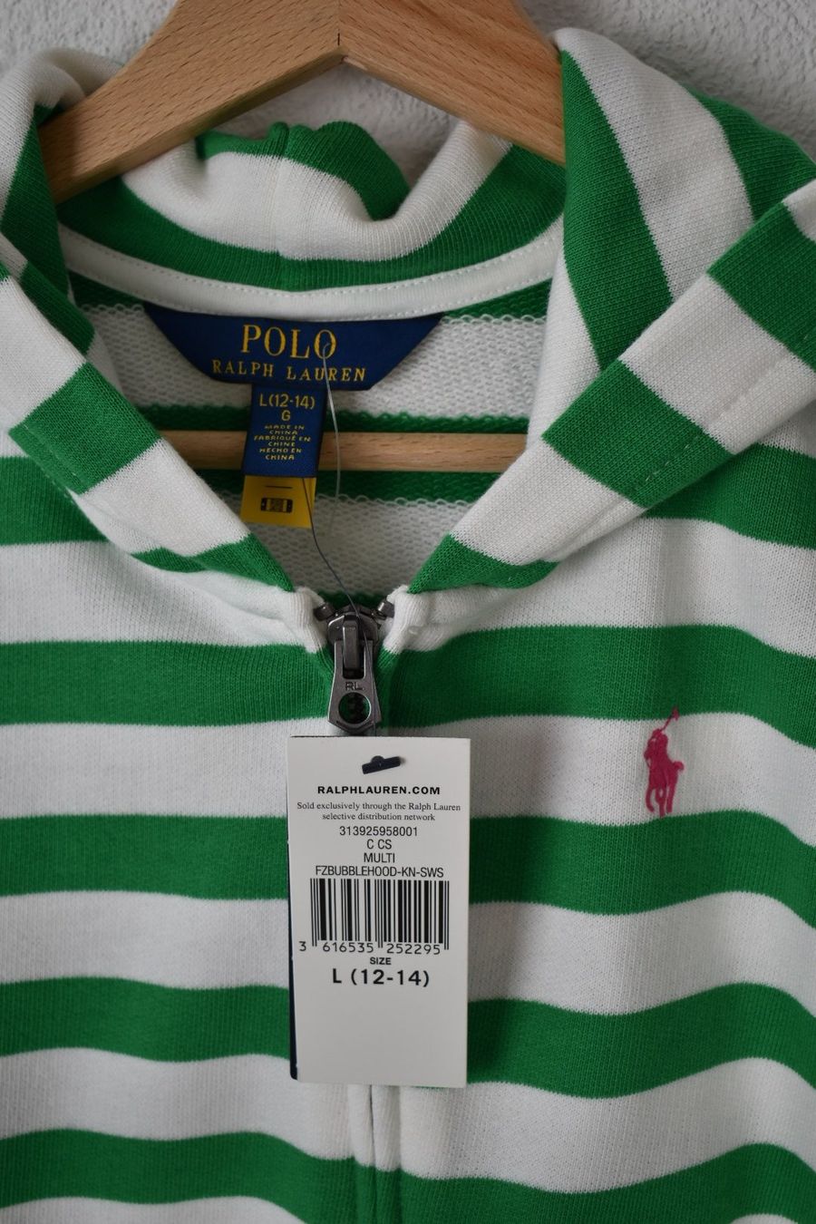 Polo Ralph Lauren Sweatjacke, neu und ungetragen Gr.146/152