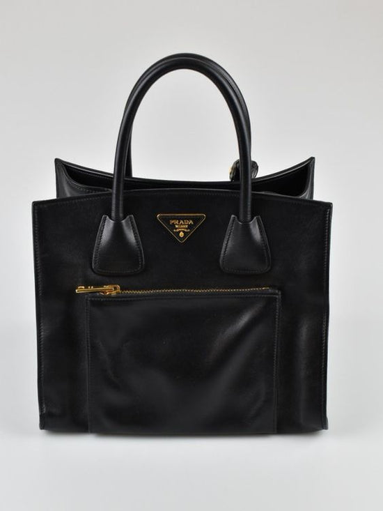 Prada Front Pocket Wing Tote, schwarz - Handtasche - 2ND STORY