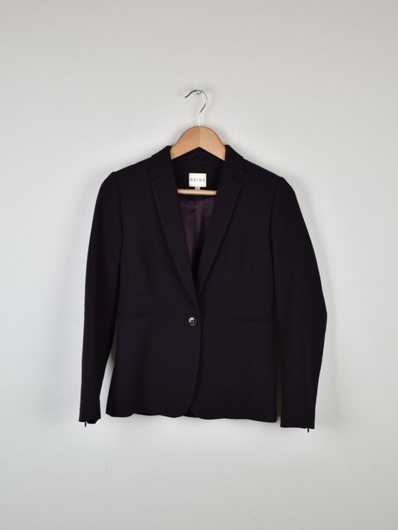 Reiss Blazer Gr.34/36, aubergine, 100% Wolle, neuwertig