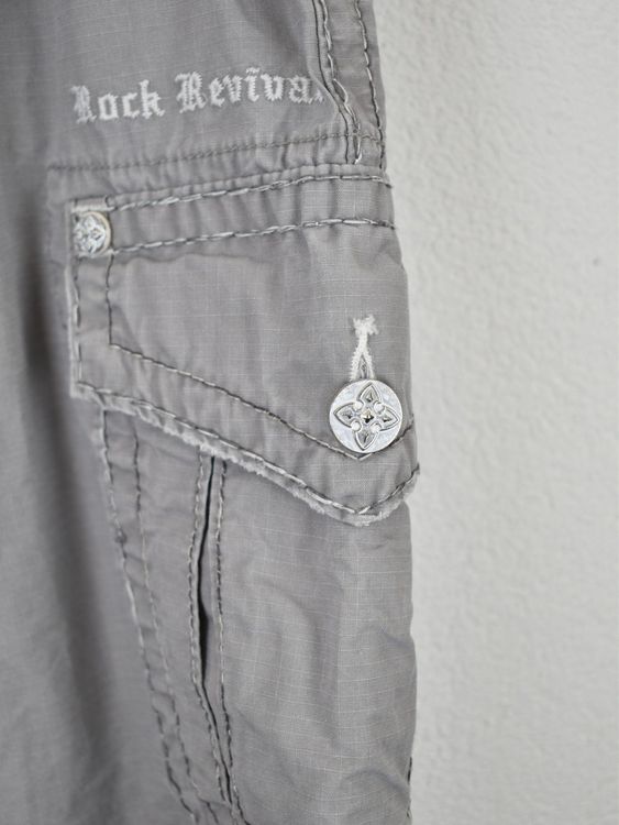 Rock Revival Cargo Shorts Gr.38/23, grau - Shorts - 2ND STORY