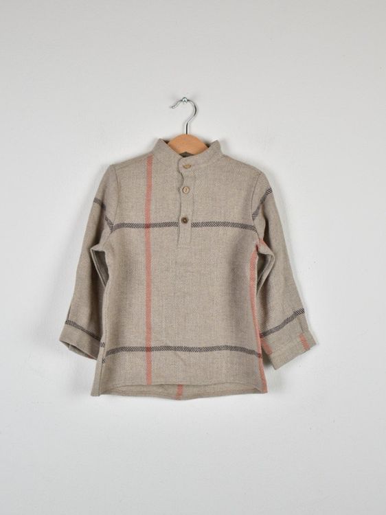 Roe & Joe Hemd, unisex, mit Leinen & Wolle, Gr.104, neu