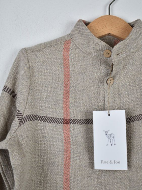 Roe & Joe Hemd, unisex, mit Leinen & Wolle, Gr.104, neu