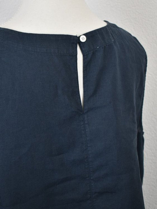 Rosso35 Top, Leinen, Gr.42/44, blau - Top - 2ND STORY
