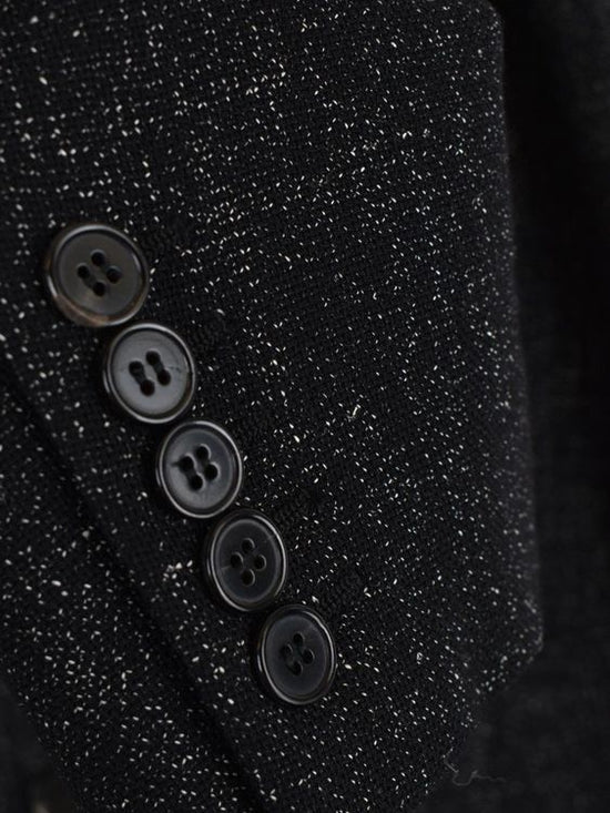 Saint Laurent Blazer, schwarz meliert, Gr. FR 38 (34/36) - Blazer - 2ND STORY