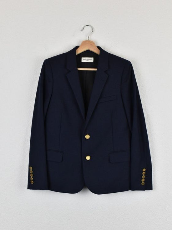 Saint Laurent Paris Blazer, blau, Gr.36/38 (FR40), neuwertig - Blazer - 2ND STORY