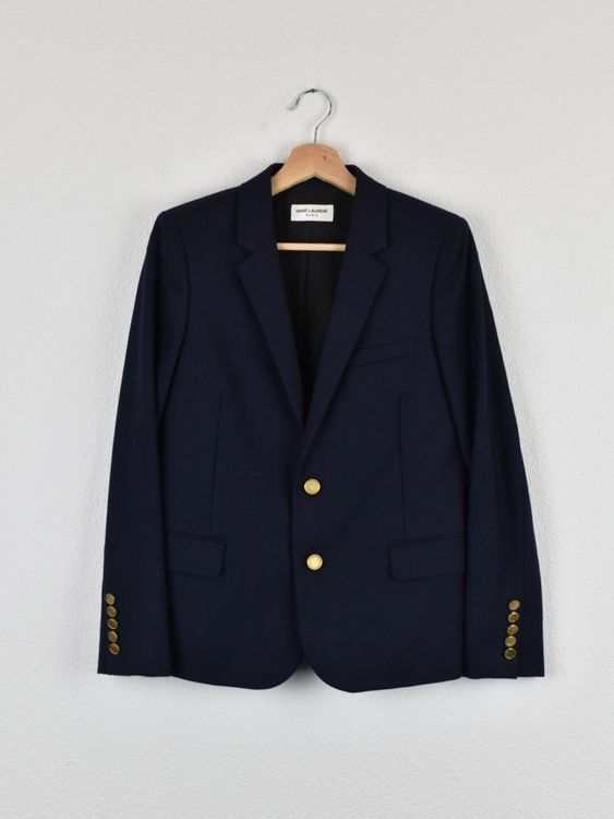 Saint Laurent Paris Blazer, blau, Gr.36/38 (FR40), neuwertig - Blazer - 2ND STORY