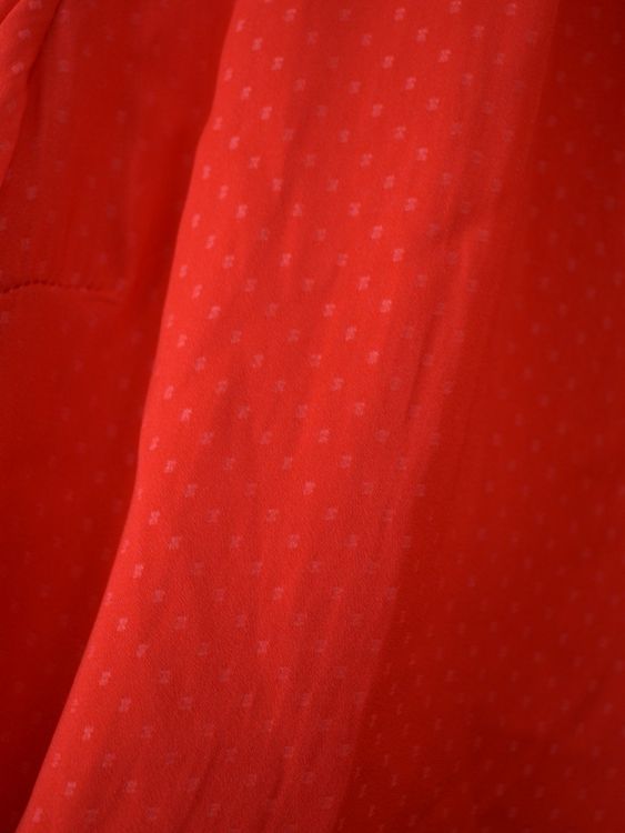 Saint Tropez "Briana" Kurzarmbluse, rot, Gr.XS - S - Bluse - 2ND STORY