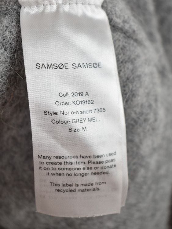 Samsøe Samsøe Pullover Gr.M, grau, mit Alpaka & Wolle