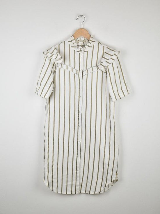 Scotch & Soda Hemdkleid Gr.M, Lyocell & Leinen