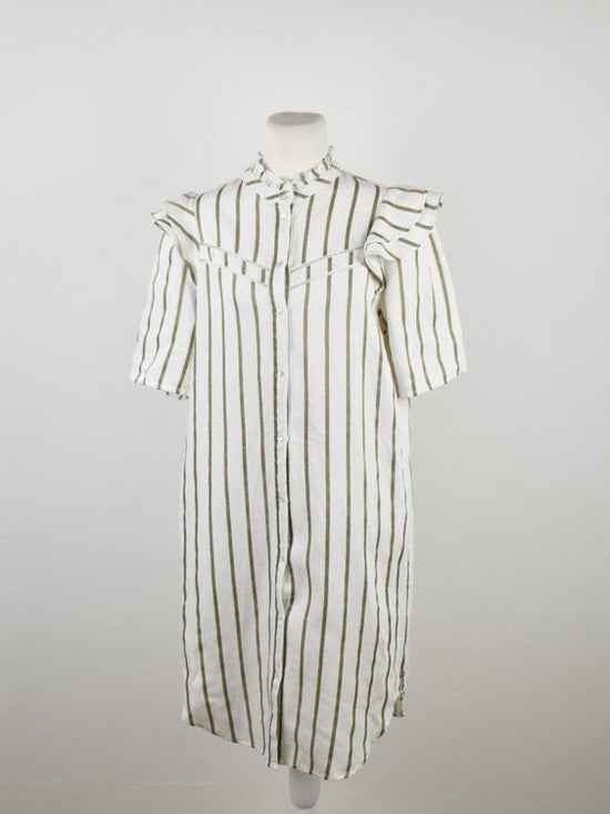 Scotch & Soda Hemdkleid Gr.M, Lyocell & Leinen