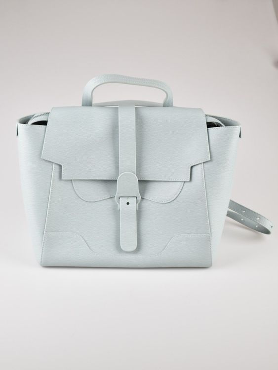 Senreve Maestra Tasche, Kaviar-Kalbsleder, eisblau