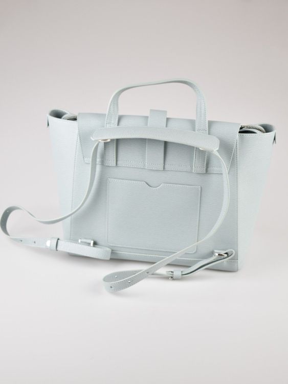 Senreve Maestra Tasche, Kaviar-Kalbsleder, eisblau