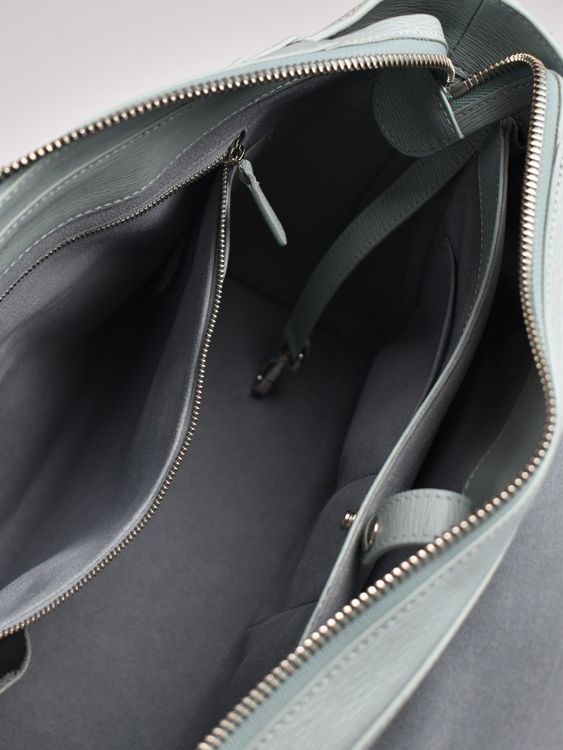 Senreve Maestra Tasche, Kaviar-Kalbsleder, eisblau