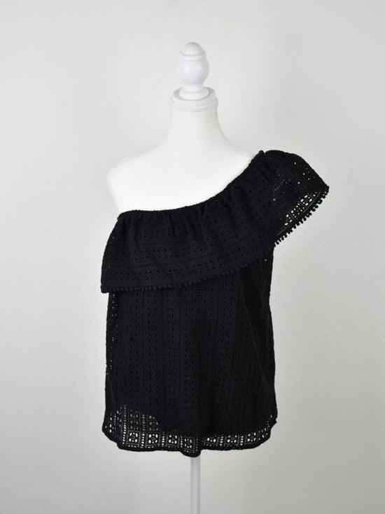 Sézane Bluse "Adelie", one shoulder, Gr.42, neuwertig - Bluse - 2ND STORY