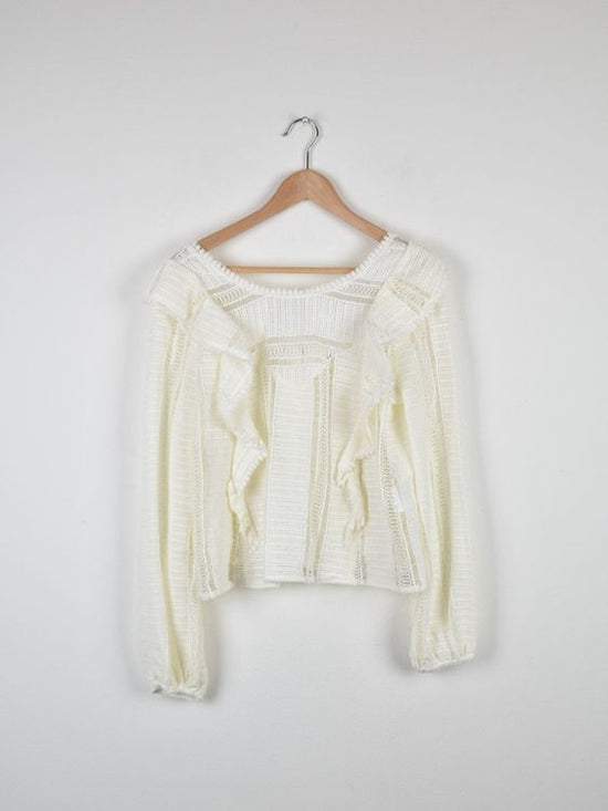 Sézane Bluse Gr.42, offwhite, neuwertig