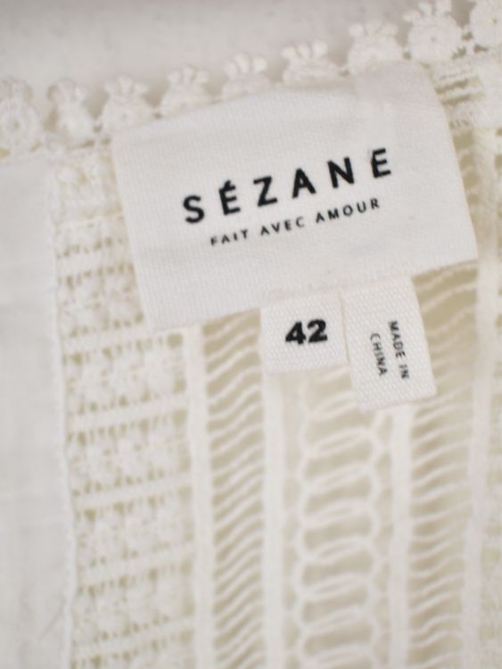 Sézane Bluse Gr.42, offwhite, neuwertig