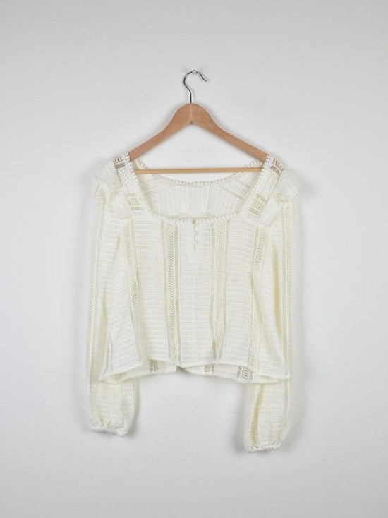 Sézane Bluse Gr.42, offwhite, neuwertig