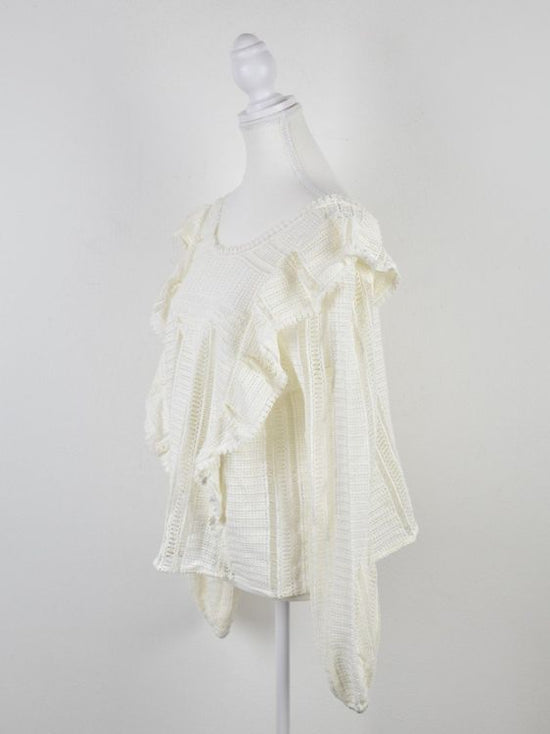 Sézane Bluse Gr.42, offwhite, neuwertig