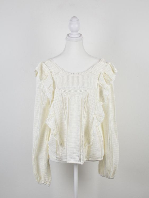 Sézane Bluse Gr.42, offwhite, neuwertig