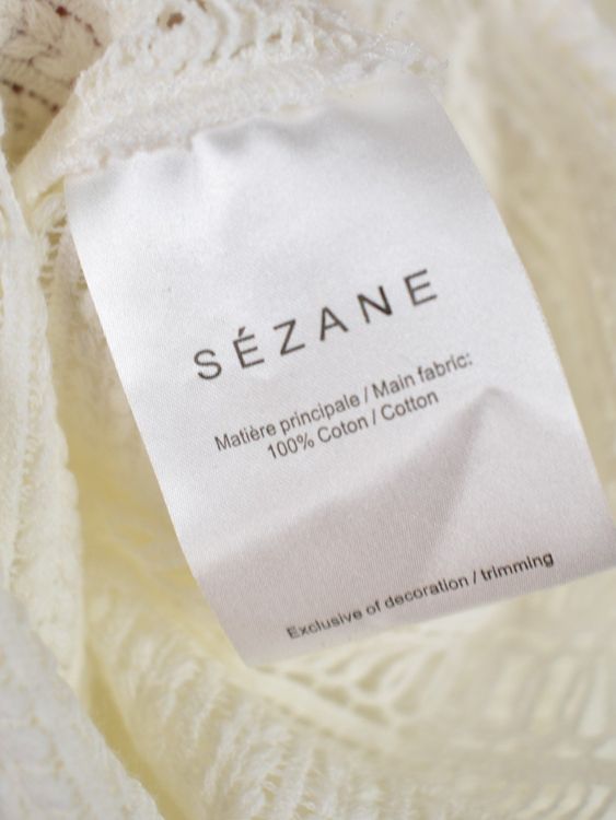 Sézane Bluse Gr.42, offwhite, neuwertig