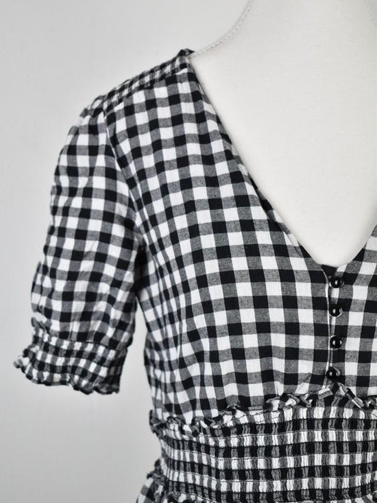 Sézane Kleid, Gr.42 (40), kariert, 100% Baumwolle