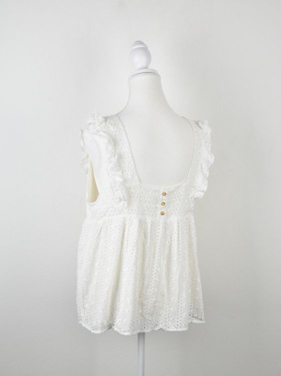 Sézane Top, Gr.44, offwhite, neuwertig, 100% Viskose - Top - 2ND STORY