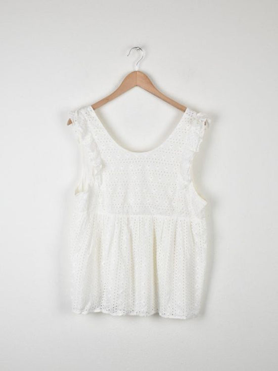 Sézane Top, Gr.44, offwhite, neuwertig, 100% Viskose - Top - 2ND STORY