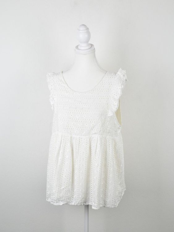 Sézane Top, Gr.44, offwhite, neuwertig, 100% Viskose - Top - 2ND STORY