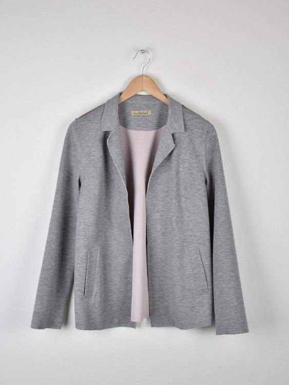 Smith & Soul leichter Blazer, Gr.S, grau/rosa - Blazer - 2ND STORY