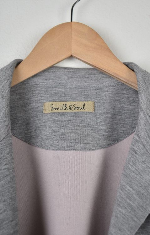 Smith & Soul leichter Blazer, Gr.S, grau/rosa - Blazer - 2ND STORY