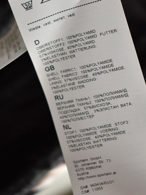 Sportalm Kitzbühel Wintergilet Gr.38, neuwertig - 2ND STORY