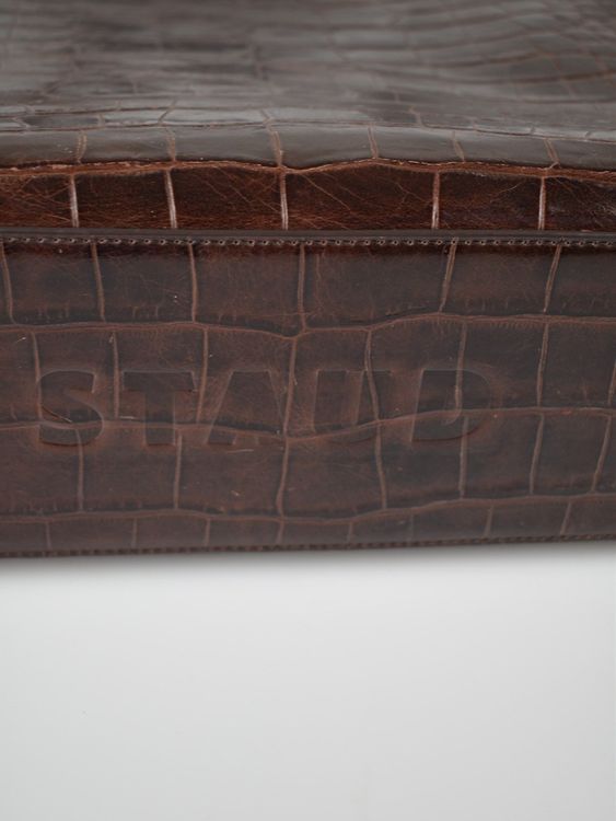 Staud Large Rey Schultertasche, braun, Leder - Handtasche - 2ND STORY